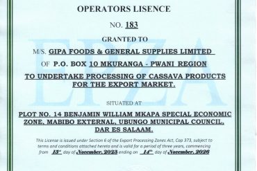 OPERATORS LICENSE EPZA 1